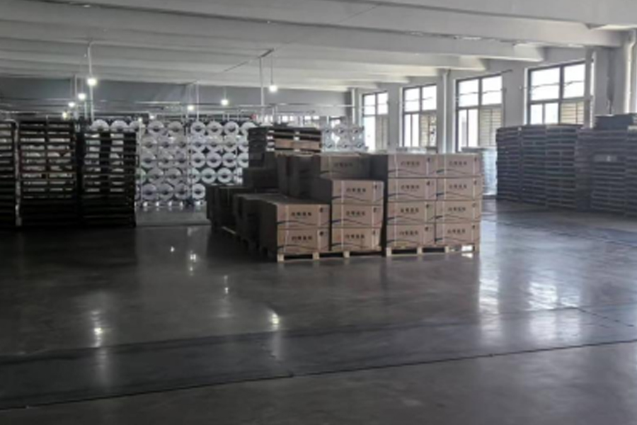 Gray na tela produksyon-Grey tela produksyon Huajian