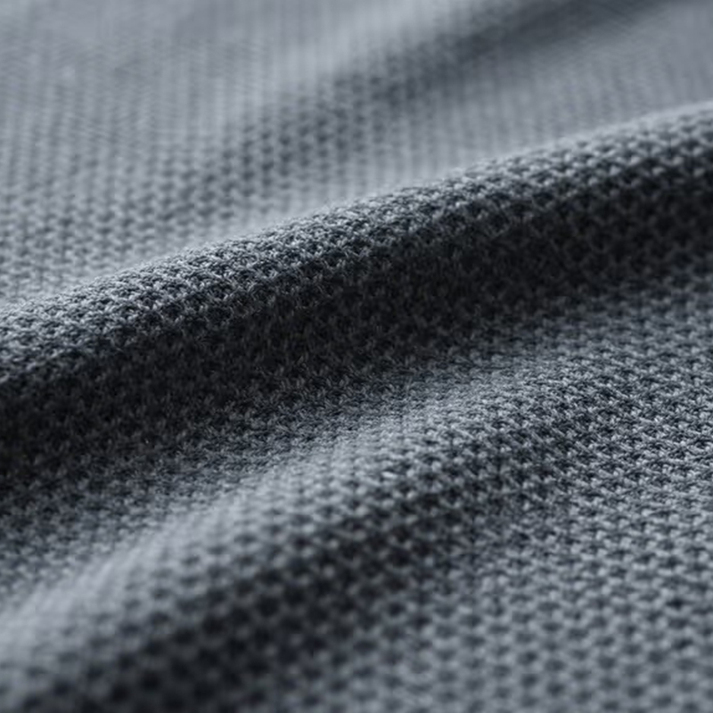 Polyester elastic interwoven birdseye fabric