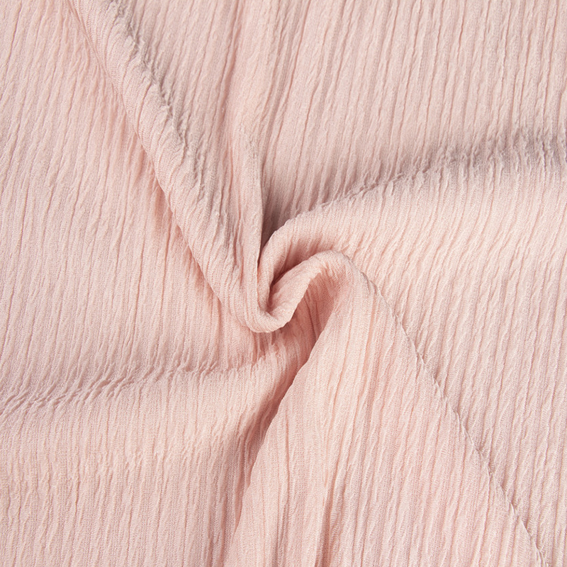 Stretch knit pleated fabric